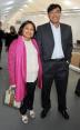 Usha Mittal and Lakshmi Mittal attend the VIP preview Frieze
